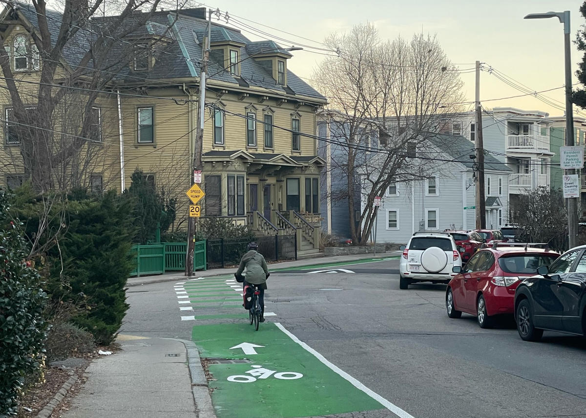 Green Street, Seaverns Avenue, and Gordon Street Bike Lanes